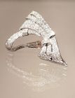 Art Déco Kleiderclip mit Diamanten