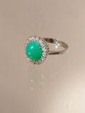 Brillant Chrysopras Ring