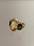 Goldberyll Turmalin Ring