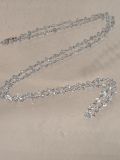 Platin Aquamarin Kette