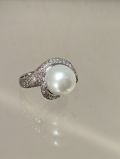 Brillant Perlen Ring