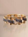 Gold Armband mit Saphiren