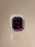 Amethyst Ring mit Brillanten