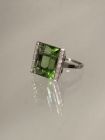Diamant Peridot Ring