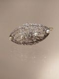 Perlen Diamant Brosche