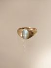 Goldener Ring mit Quarz Katzenauge
