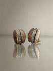 Gold Diamant Blatt Ohrringe