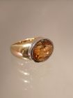 Citrin Ring aus Gold