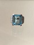 Aquamarin Brillant Ring