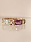 Aquamarin Amethyst Citrin Armband