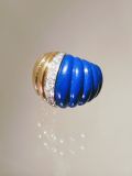 Lapislazuli Ring mit Brillanten