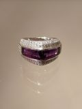 Amethyst Ring mit Brillanten