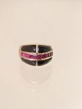 Onyx Rubin Ring