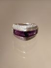 Amethyst Ring mit Brillanten