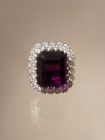 Amethyst Ring mit Brillanten