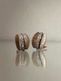 Gold Diamant Blatt Ohrringe
