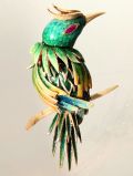 Paradies Vogel Brosche